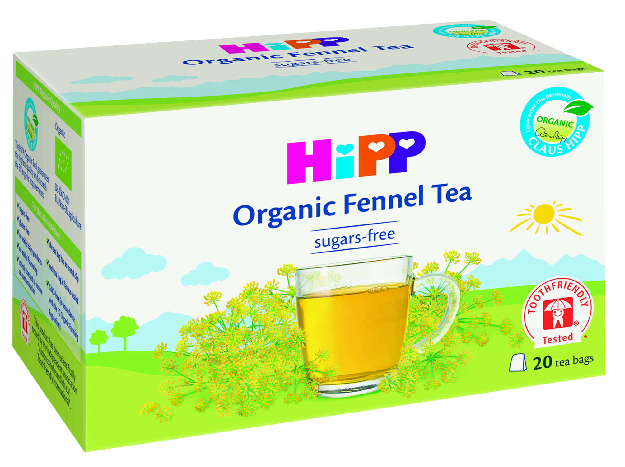 HIPP ČAJ KOMORAČ FILTER VREĆICE a 20 30g, Blagi i umirujući čaj za bebe - slika 1