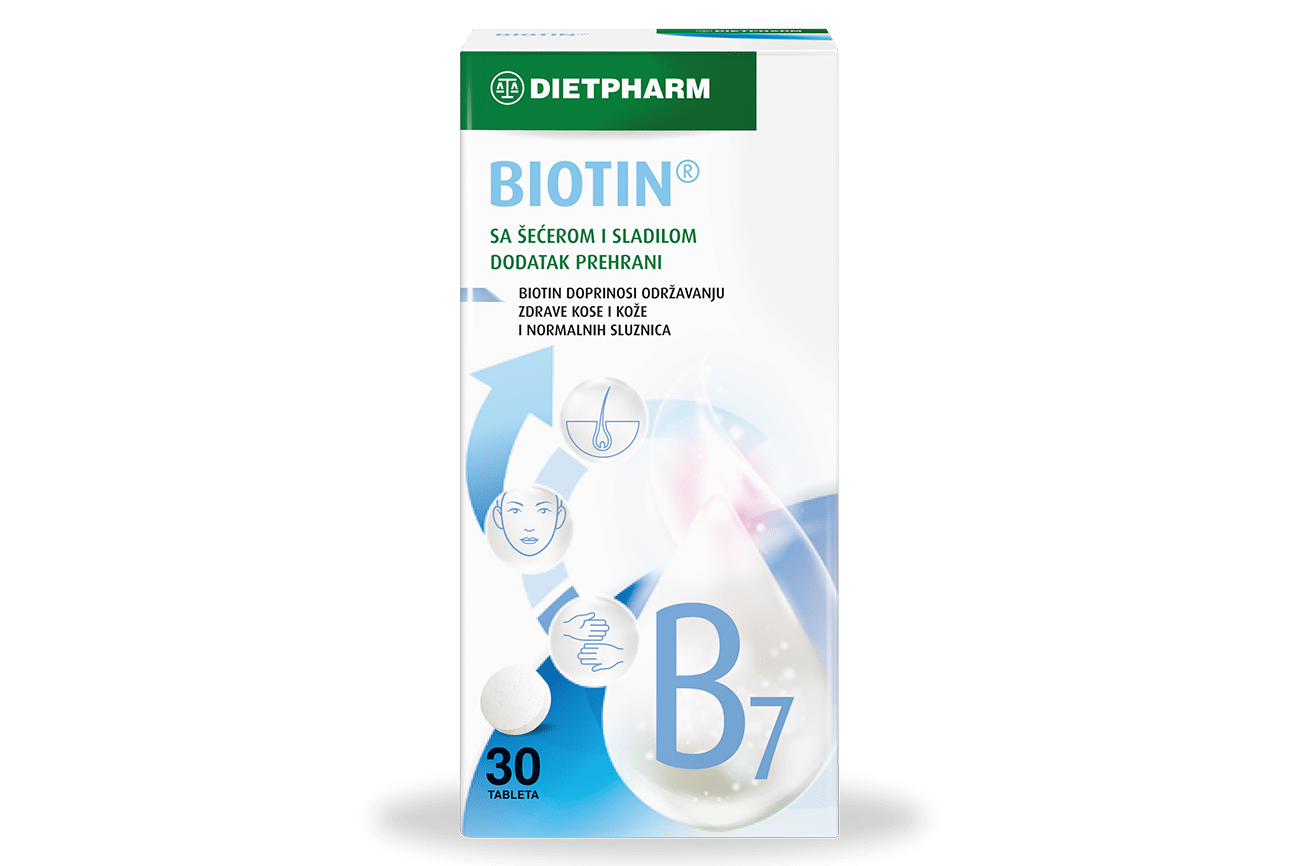 DIETPHARM BIOTIN 30 tableta - slika 1