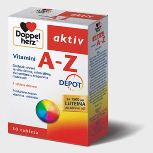 DOPPELherz Aktiv vitamini od A-Z 40 depo tableta - slika 1