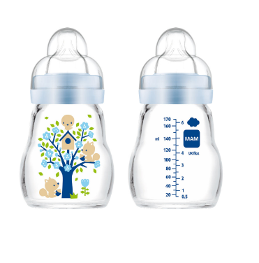 MAM Feel Good 0+ mjeseci 170ml, Staklena bočica - slika 1