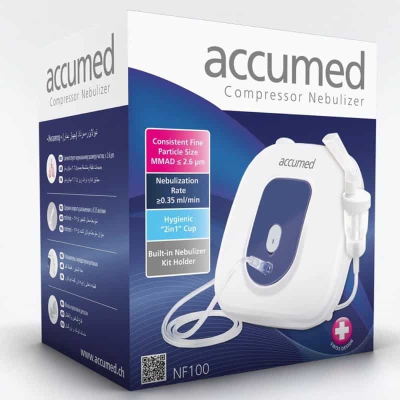 Accumed NF100 kompresorski inhalator za djecu i odrasle - slika 1