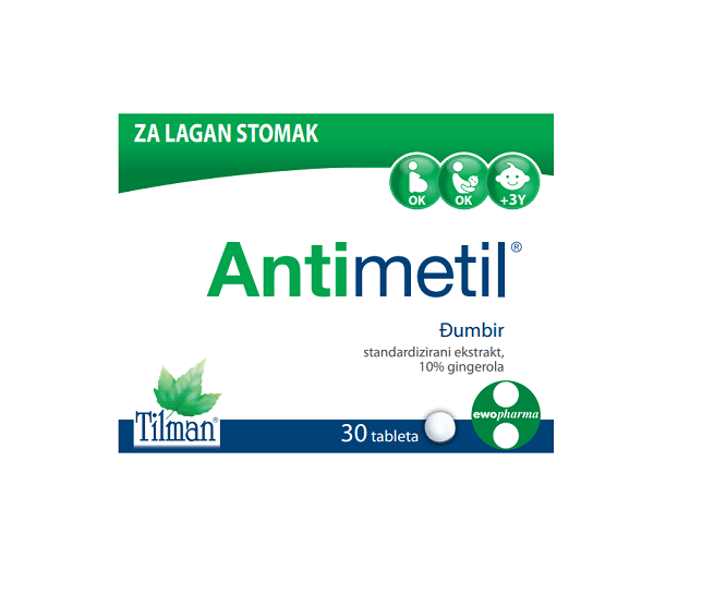 TILMAN Antimetil Sa Đumbirom 30 tableta - slika 1