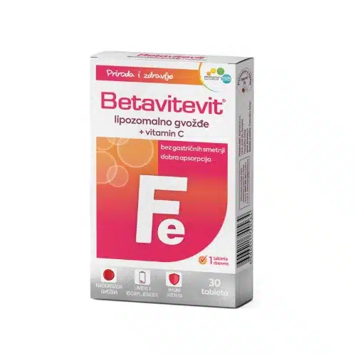 Betavitevit gvodžđe sa vitaminom C 30 tableta - slika 1