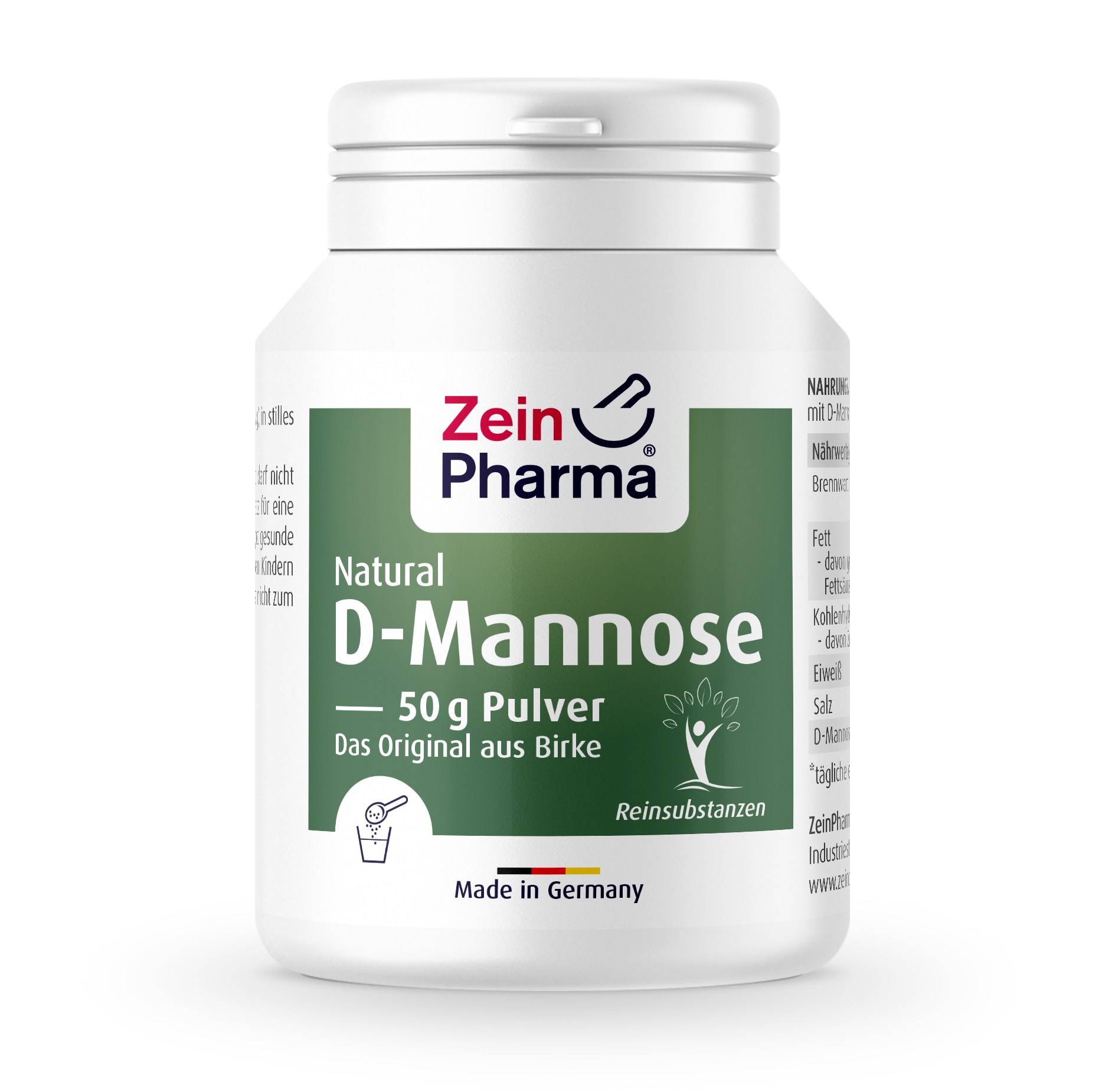 ZEIN PHARMA NATURAL D-MANOZA prah a 50g, Dodatak prehrani kod čestih upala mokraćnog mjehura - slika 1