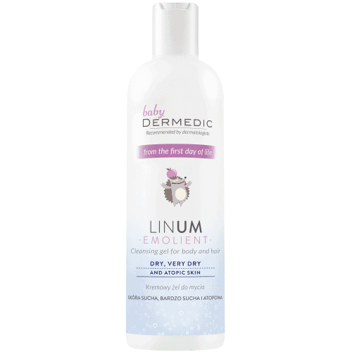 Dermedic Linum Baby Emollient gel za tijelo i kosu 200 ml - slika 1