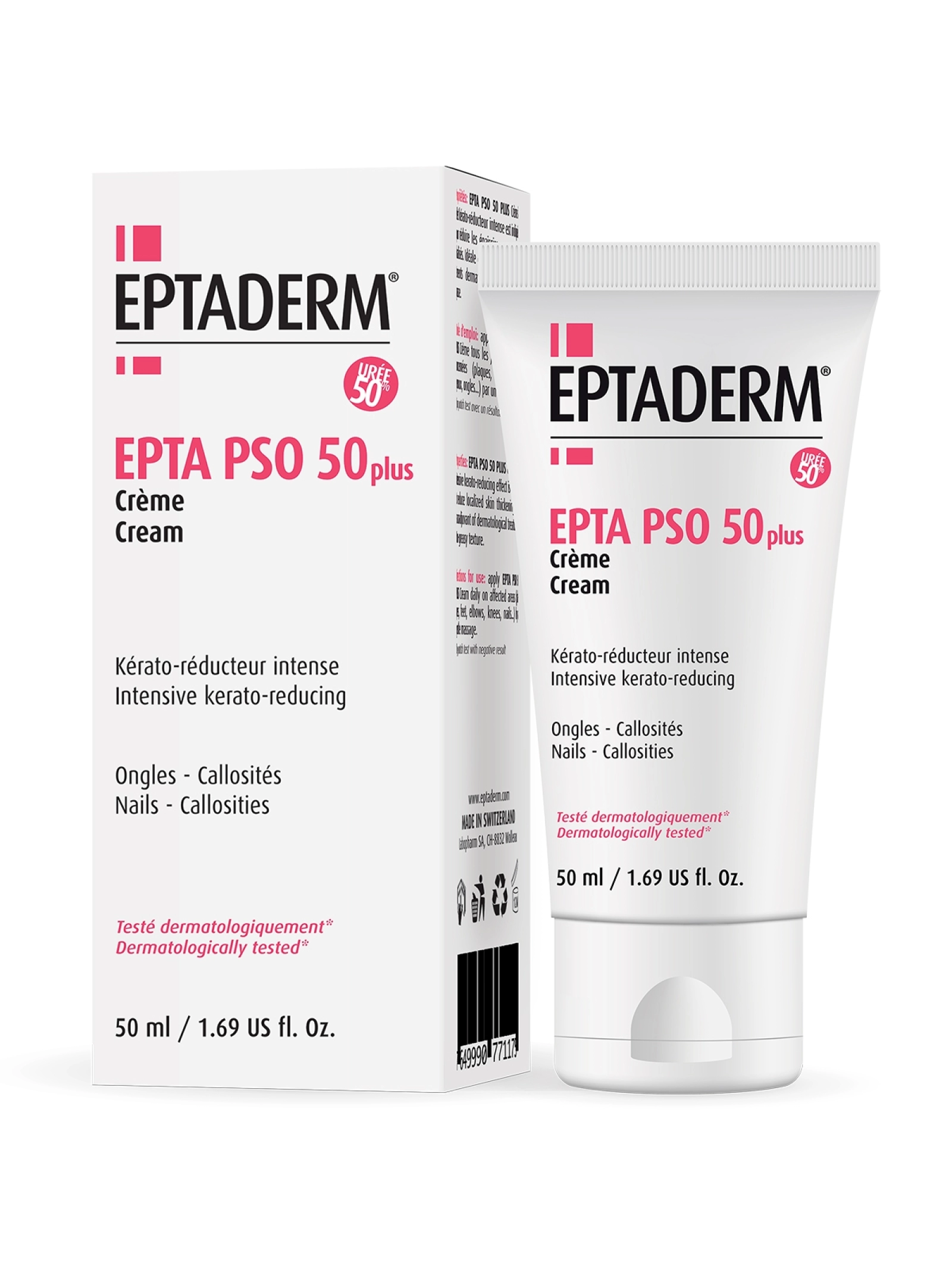 EPTADERM EPTA PSO 50 Plus Urea krema 50ml - slika 1