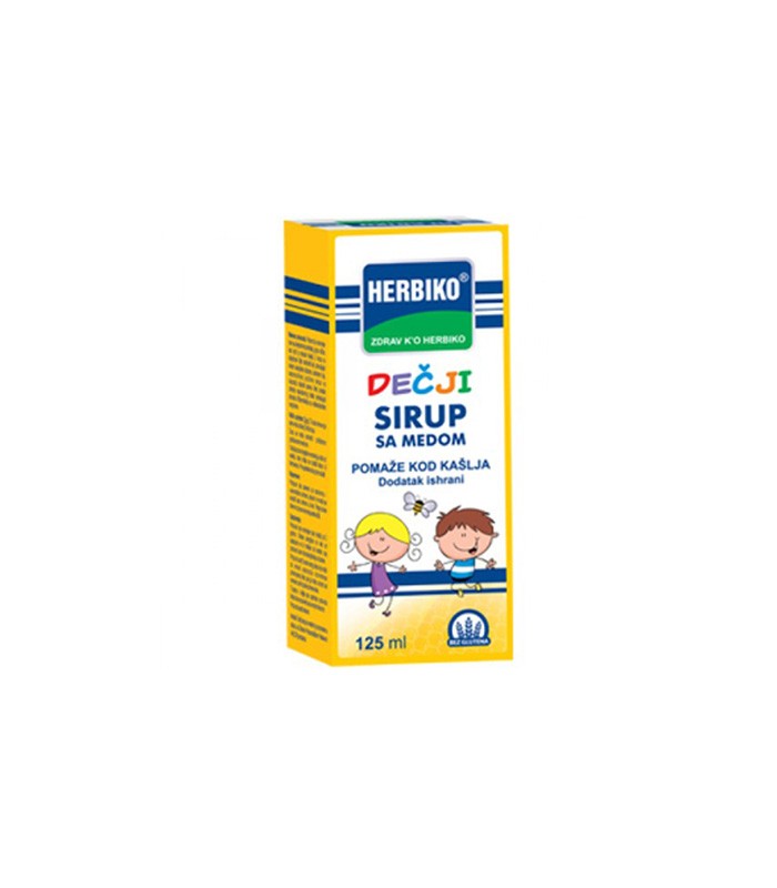 HERBIKO SIRUP S MEDOM ZA DJECU 125ML - slika 1