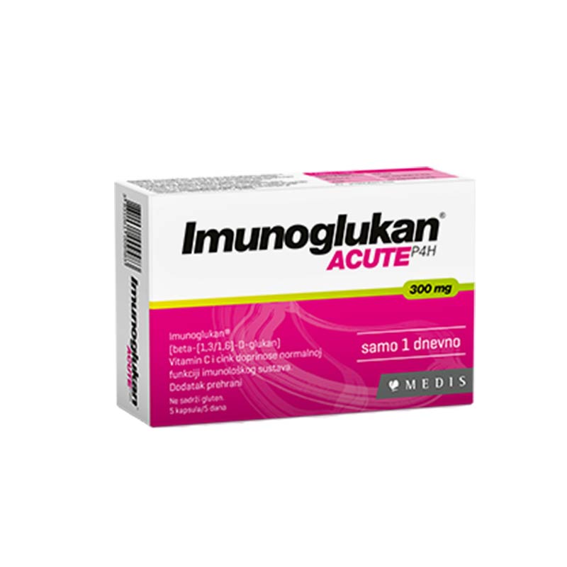 Imunoglukan Acute PH4, 5 kapsula - slika 1