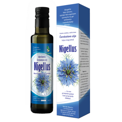 NIGELLUS Djevičansko čurekotovo ulje 125ml, Ulje crnog kima za održavanje zdravlja i dugotrajne vitalnosti - slika 1