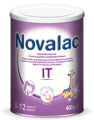 NOVALAC IT 400g, Početna mliječna hrana za dojenčad sa zatvorom - slika 1