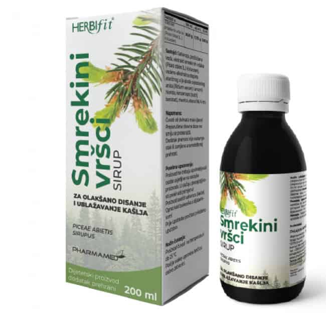 Pharmamed Herbifit sirup Smrekini vršci 200 ml - slika 1
