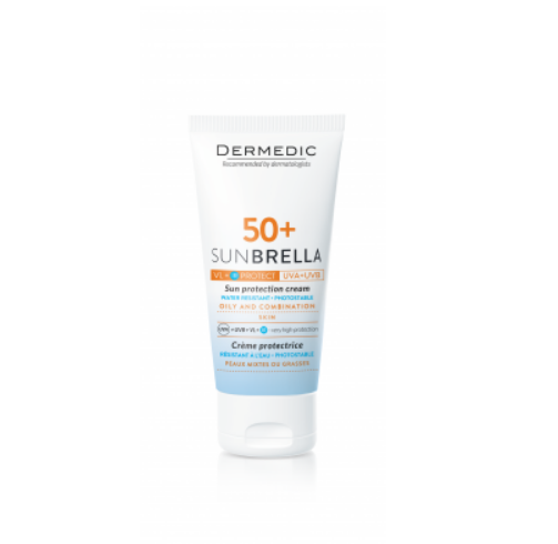 DERMEDIC Sunbrella zaštitna krema za masnu i kombinovanu kožu SPF50, 50ml - slika 1