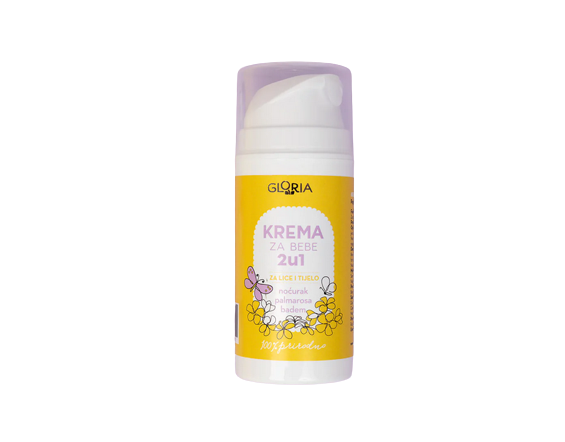 GLORIA 2u1 Krema za bebe 100ml - slika 1