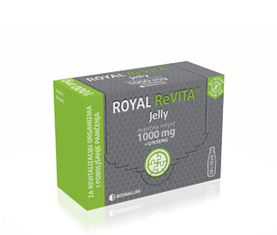 ROYAL REVITA JELLY Matična mliječ 1000mg + ginseng, 10 bočica po 10ml - slika 1
