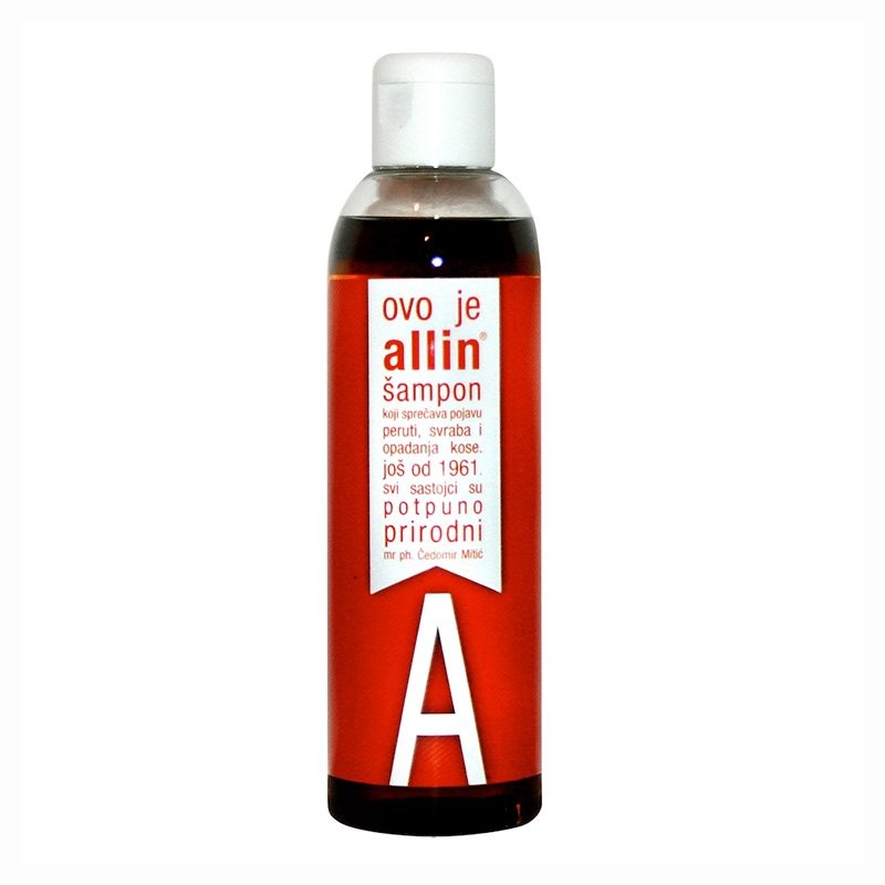 Allin šampon 200ml, Univerzalni šampon protiv peruti, svraba i opadanja kose - slika 1