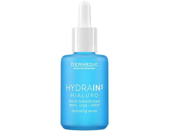 DERMEDIC Hydrain3 Hidratantni Serum za lice, vrat i dekolte 30ml - slika 1