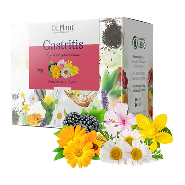 Dr. Plant Gastritis čaj 50g, prirodna pomoć kod želučanih tegoba i nadutosti - slika 1