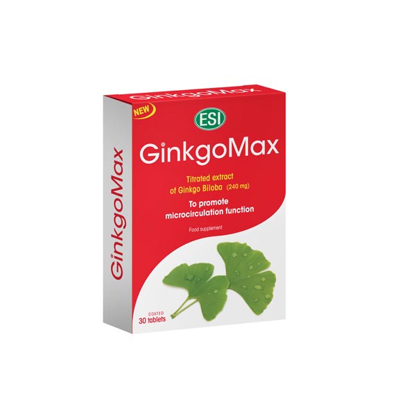 ESI GINKGOMAX 240 mg tablete a 30, Dodatak prehrani za bolje pamćenje i koncentraciju - slika 1
