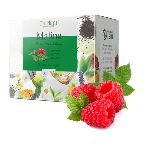 Dr. Plant Malina čaj 40 g, za ublažavanje menstrualnih grčeva - slika 1