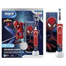 ORAL B Vitality D103 Spiderman električna četkica + putna torbica 3+ - slika 1