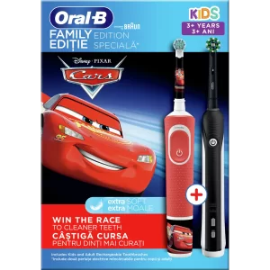 Oral-B električna četkica KIDS Family Edition Pro1 700 Black + D100