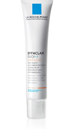 LA ROCHE-POSAY EFFACLAR DUO (+) UNIFIANT medium shade 40ml, Ujednačujuća korektivna njega koja odčepljuje pore, smanjuje nepravilnosti i sprječava nastanak crvenih i smeđih mrlja na koži - slika 1