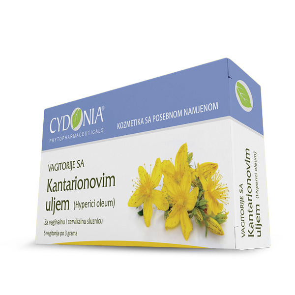 CYDONIA Kantarion vaginalete 5 komada, Namijenjene za vaginalnu i cervikalnu sluznicu - slika 1