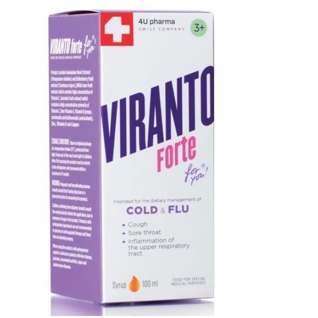 VIRANTO Forte sirup 100ml - slika 1