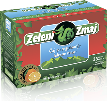 ZELENI ZMAJ čaj za mršavljenje filter vrećice a 25, Mješavina zelenog i biljnog čaja - slika 1